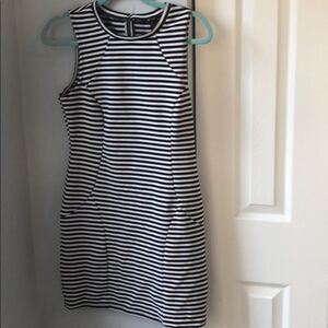 Monteau striped sleeveless dress - L
